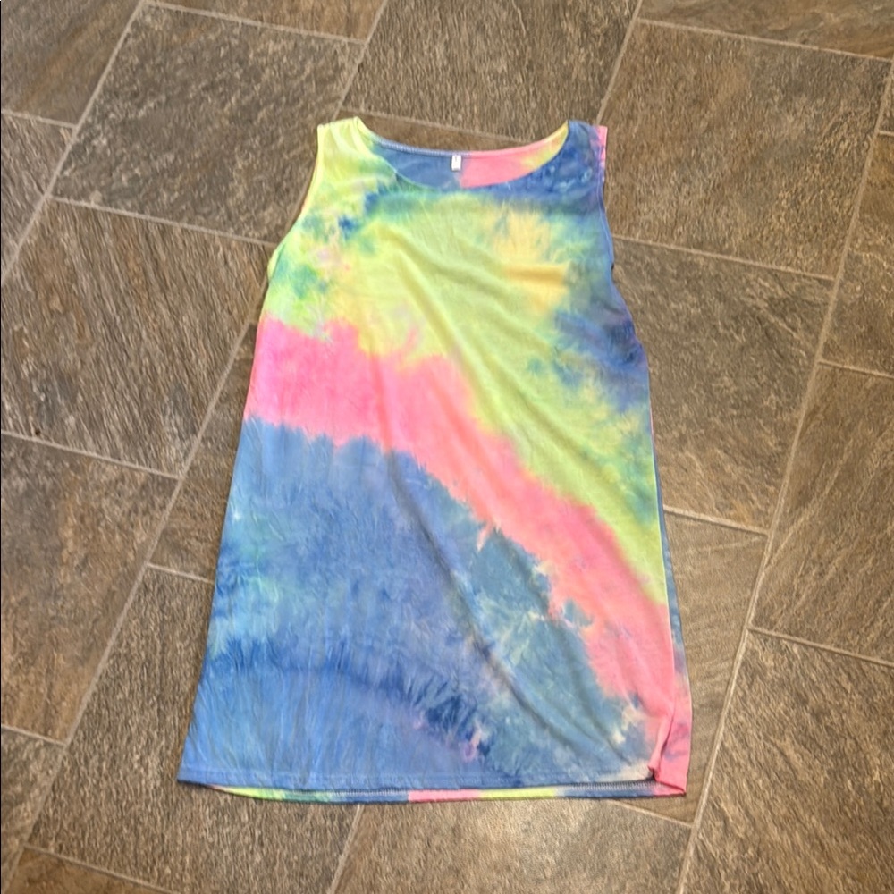 Colorful Tie-Dye Women’s Tank Top